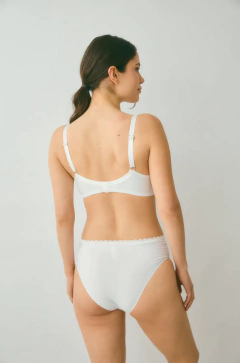 TIRO CORTO LYCRA JACQUARD PLUMETTI (216-117) - Victoria Garrido Lenceria