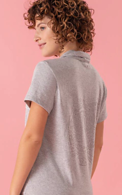 PIJAMA M/CORTA CAMISERO Y SHORT WILD (PR10144V23) - comprar online