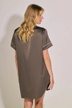 CAMISERO M/CORTA SATIN NIGHTS (WO15325V26) - Victoria Garrido Lenceria