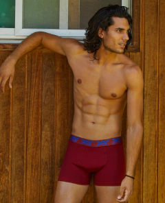 BOXER CINTURA EXPUESTA ALGODON Y LYCRA LISO T. XXXL (1387E) - tienda online