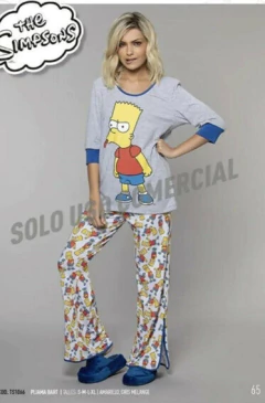 PIJAMA M/LARGA BART (TS1066) - Victoria Garrido Lenceria