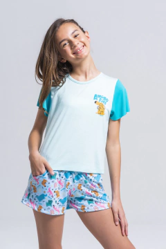 PIJAMA NENA M/CORTA Y SHORT CALA (Z819)