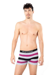 BOXER SIN COSTURA RAYADO TRICOLOR (11843) - Victoria Garrido Lenceria