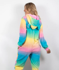 Imagen de MONO MULTICOLOR CON CAPUCHA Y OREJITAS (21085)