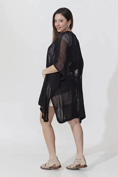 KIMONO PLAYERO TEJIDO CALADO (2071D) - comprar online