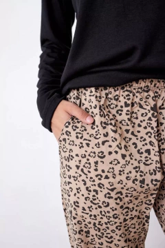 PIJAMA M/LARGA P/LARGO CYAN (MODAL/POPLIN) (2668-22) en internet