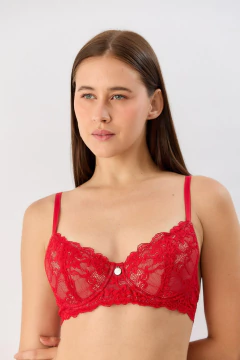 CONJ. C/ARO ENCAJE ALMOHADILLA + LESS REGULABLE VALENTINE (269-126) - Victoria Garrido Lenceria