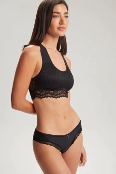 VEDETINA MICROFIBRA Y PUNTILLA ODILE (6397) - comprar online