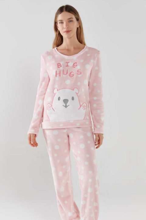 PIJAMA M/LARGA P/LARGO PELUCHE BIG HUGHS (PR10072)