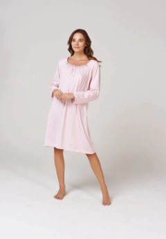 CAMISON M/LARGA LISO C/PUNTILLA EN ESCOTE (41001) - comprar online