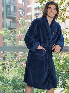 BATA HOMBRE CORAL FLEECE BORDADA (21510) - comprar online