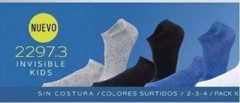 PACK X3 MEDIA INVISIBLE NENE (2297.3)