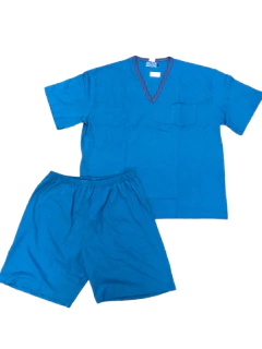 PIJAMA HOMBRE M/CORTA P/CORTO CUELLO EN V T:46-54 (600MS) - Victoria Garrido Lenceria