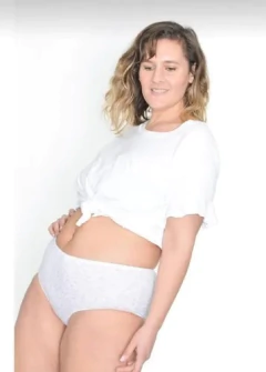 TIRO CORTO ESTAMP 100% ALG (31A) - Victoria Garrido Lenceria