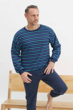 PIJAMA HOMBRE M/LARGA P/LARGO T. 62 - 68 (830E)