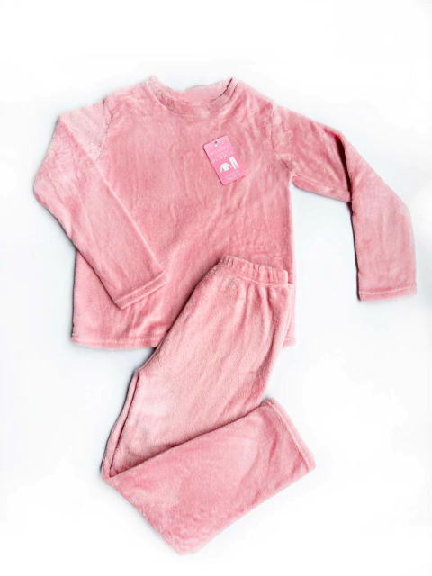 PIJAMA NENA M/LARGA P/LARGO POLAR SOFT LISO (M3100)
