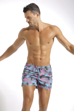 Imagen de SHORT DE BANO HOMBRE ESTAMPADO CON BOLSILLOS (801X)