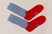 MEDIA CANA HOMBRE MORLEY ALGODON BICOLOR (1691T) en internet