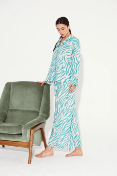 PIJAMA M/LARGA CAMISA P/LARGO LIBRA (2674-24) en internet
