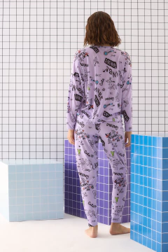 Imagen de PIJAMA M/LARGA Y BABUCHA BE HEROES SPUN C/LYCRA (657-24)