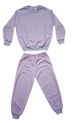 PIJAMA NENA M/LARGA P/LARGO JACKARD T 2 - 6 (357M) - Victoria Garrido Lenceria