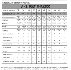 TAZA SOFT CORRECTOR DE POSTURA PRENDIDO ADELANTE (95300) - tienda online