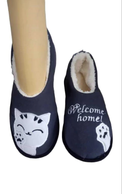 CHINELA ALPARGATA ESTAMPADA C/CORDERITO (113S) - Victoria Garrido Lenceria