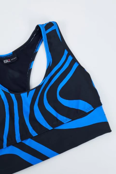 TOP CON RELLENO ESALDA COMPETICION DIZZY PRINT (20104-078) en internet