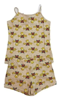 PIJAMA BRETEL FINO Y SHORT LOS SIMPSONS (TS1075) - comprar online