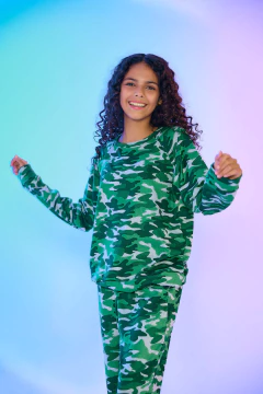 PIJAMA NENA M/LARGA P/LARGO FOR PEACE LANILLA SUBLIMADA (472-24)