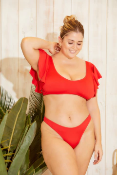 BIKINI TOP C/ALM Y VOLADO Y VEDETINA SEMILESS LOTUS (724-24) - tienda online