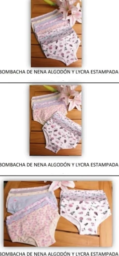 BOMBACHA NENA ESTAMPADA (106EST) - Victoria Garrido Lenceria