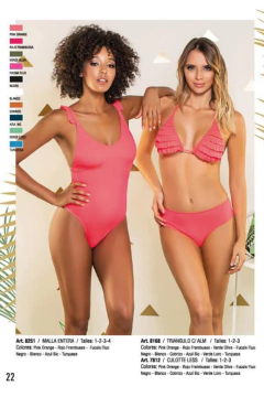 MALLA ENTERA BRETEL CON VOLADOS (8251P) - comprar online