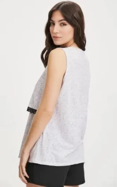 PIJAMA MUSCULOSA Y SHORT MATERNAL (2685-20) - comprar online