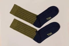 MEDIA CANA HOMBRE MORLEY ALGODON BICOLOR (1691T) - comprar online