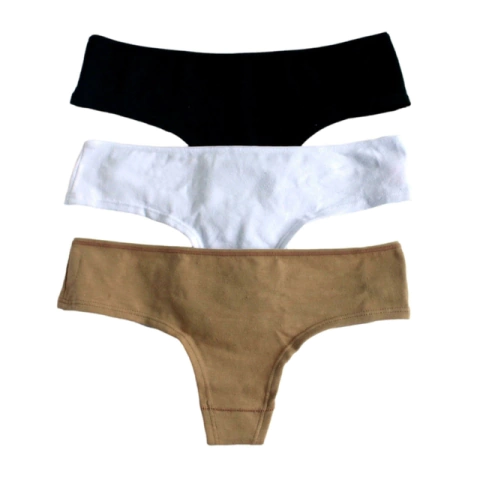 PACK X 3 CULOTTE LESS LISO C/ ELASTICO (A040)