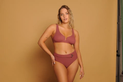 2 PIEZAS TOP EN ESCOTE EN V Y TIRO CORTO GILI (4209SY) - tienda online