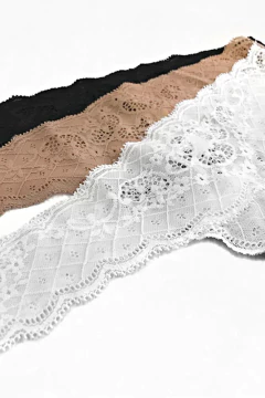 PACK X 3 COLALESS ENCAJE (7322)