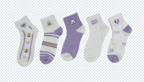 PACK X3 SOQUETE ALTO NENA POLIESTER ESTAMPADO (M6101.3)