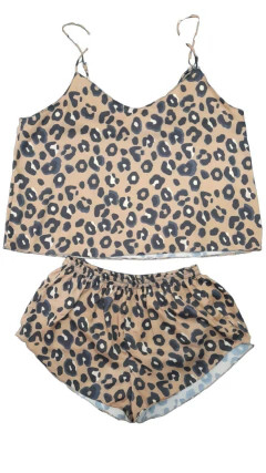 PIJAMA BRETEL FINO Y SHORT RASO ESTAMPADO (701NE) - comprar online