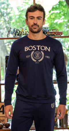 PIJAMA HOMBRE M/LARGA P/LARGO BOSTON (25563E) - comprar online