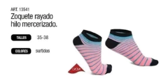 ZOQUETE RAYADO MERCERIZADO (13541)