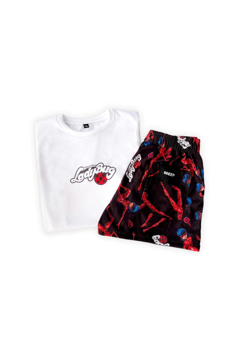 PIJAMA NENA M/CORTA P/CORTO LADYBUG (SH423)