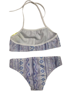 BIKINI NENA ESTAMPADA CON VOLADO EN ESCOTE T. 2 - 8 (223A) - tienda online