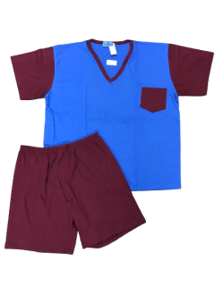 PIJAMA HOMBRE M/CORTA P/CORTO CUELLO EN V T:56-60 (600MSE) - tienda online