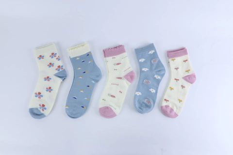 PACK X3 SOQUETE ALTO NENA POLIESTER ESTAMPADO (M6119.3)