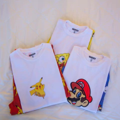 PIJAMA M/CORTA P/LARGO MARIO BROSS (SH353) - comprar online