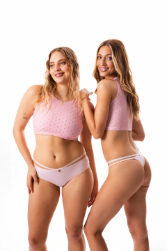 CULOTTELESS LYCRA CON TIRAS LATERALES Y GRIFA NAVIDAD (53386RO) - comprar online