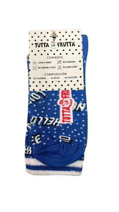 MEDIA CANA NENA ALGODON ESTAMPADO (340-17) - comprar online