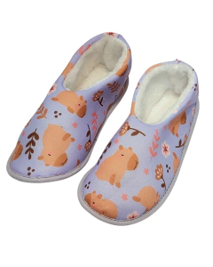 CHINELA ALPARGATA ESTAMPADA C/CORDERITO (113S) - comprar online